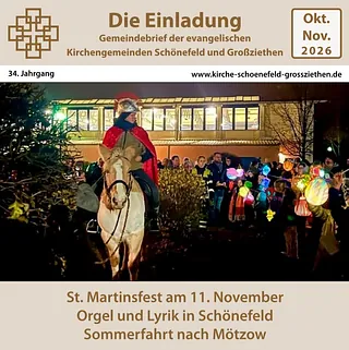Titelblatt Gemeindebrief Oktober bis November 2026