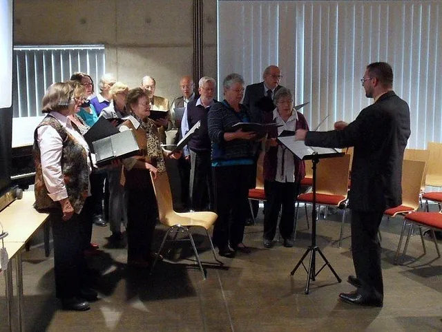 Chorwerkstatt Großziethen bei der Chorprobe